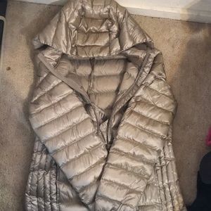 Tan puffer jacket